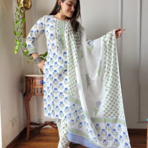 White Cotton Suit